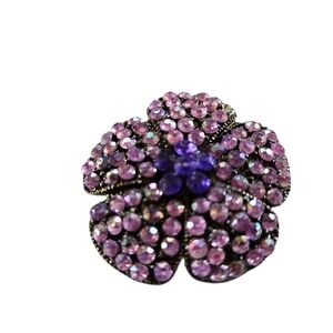 Lavender And Purple and Pink Floral Brooch or Pendant Caroline And Lucy's